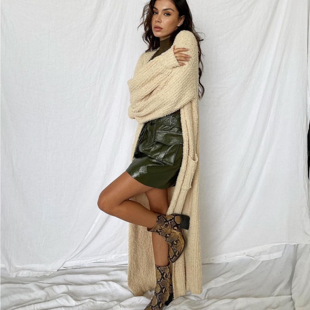 Starlow Vanilla Cream Maxi Cardigan (Small)